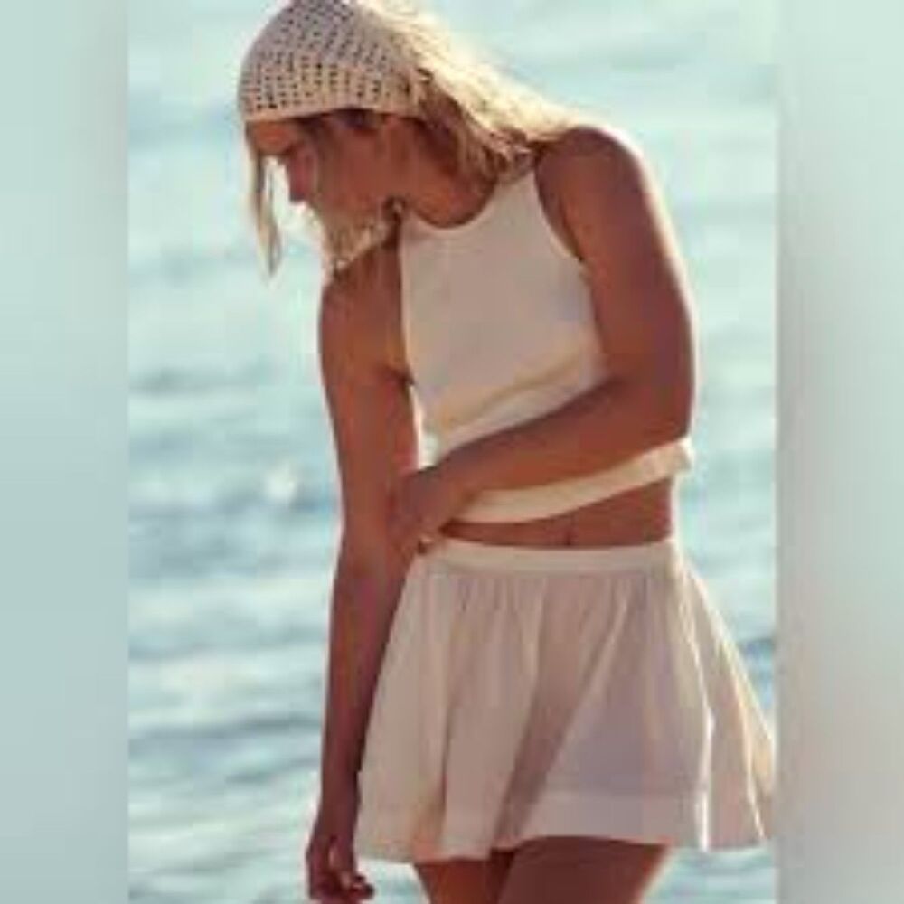 Free People Cotton Milani Set in Coconut Milk size XS NWT